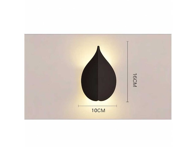 10 x bladvorm led wandlamp – 2 x 3w – 3500k neutraal wit – zwart – ip54 (sw-239) - afbeelding 3 van  3