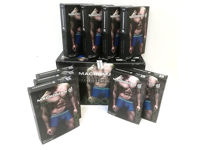 10 x boxershort - macroman - neon - maat s - mix kleuren - afbeelding 1 van  5