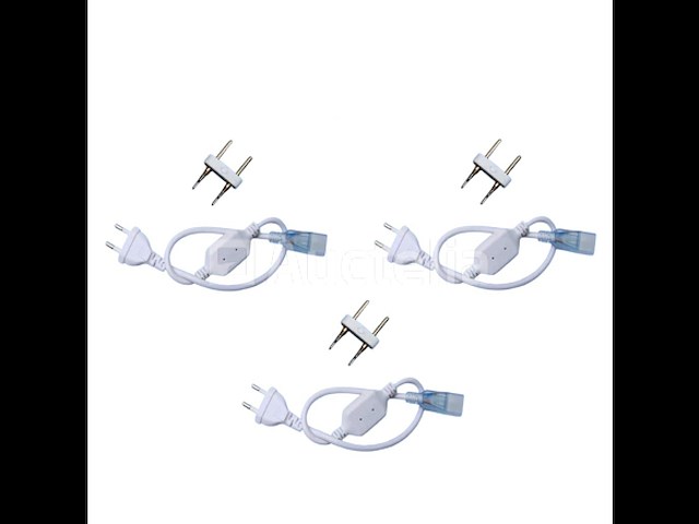 10 x connectoren voor neon led strip –monochroom – 10 pin – 220-240v – binnen/buiten - afbeelding 1 van  4