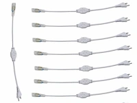 10 x connectoren voor neon led strip –monochroom – 10 pin – 220-240v – binnen/buiten - afbeelding 2 van  4