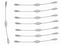 10 x connectoren voor neon led strip –monochroom – 10 pin – 220-240v – binnen/buiten - afbeelding 3 van  5