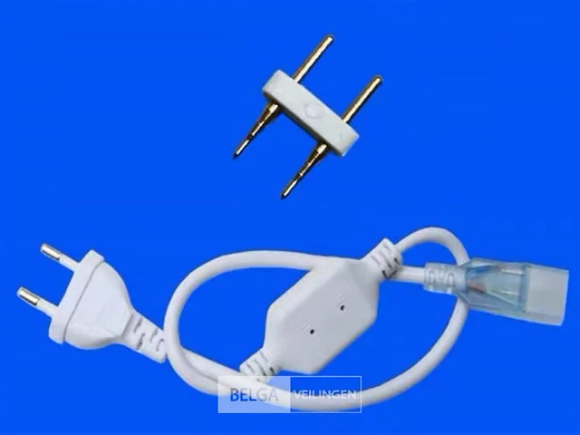 10 x connectoren voor neon led strip –monochroom – 10 pin – 220-240v – binnen/buiten - afbeelding 4 van  5