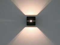 10 x cube split wand opbouw spot zwart/goud - afbeelding 5 van  9