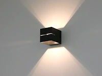 10 x cube split wand opbouw spot zwart/goud - afbeelding 6 van  9