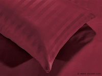 10 x dekbedovertrek brisbane deluxe maroon - 240x220 - afbeelding 2 van  3