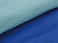 10 x dekbedovertrek twee kleur royal blue/ baby blue - 240x220 - afbeelding 3 van  4