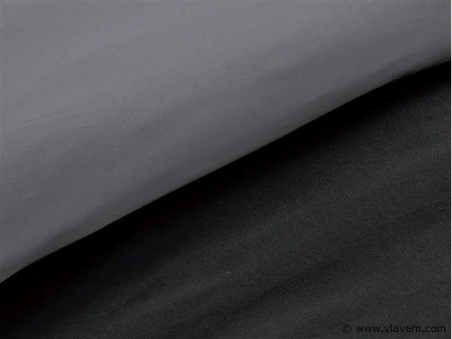 10 x dekbedovertrek twee kleur zwart/antraciet- 240x220 - afbeelding 3 van  4