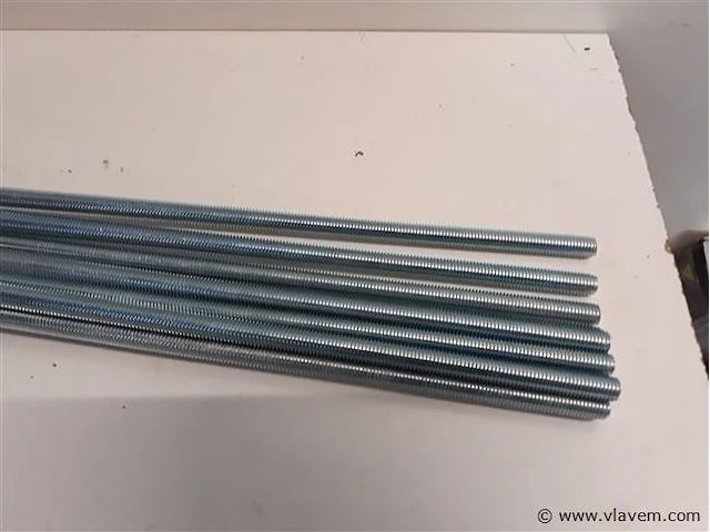 10 x draadstangen verzinkt 1 meter m 10 - afbeelding 2 van  2