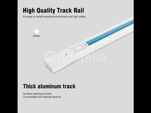 10 x eenfase rail – 1 m – witc – aluminium – ip20 – inclusief montageset - afbeelding 3 van  3