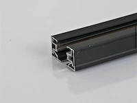10 x eenfase rail – 1 m – zwart – aluminium – ip20 – inclusief montageset - afbeelding 2 van  3