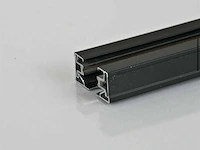 10 x eenfase rail – 1 m – zwart – aluminium – ip20 – inclusief montageset - afbeelding 3 van  4