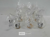 10 x engel in half open bal 10 cm - afbeelding 2 van  3