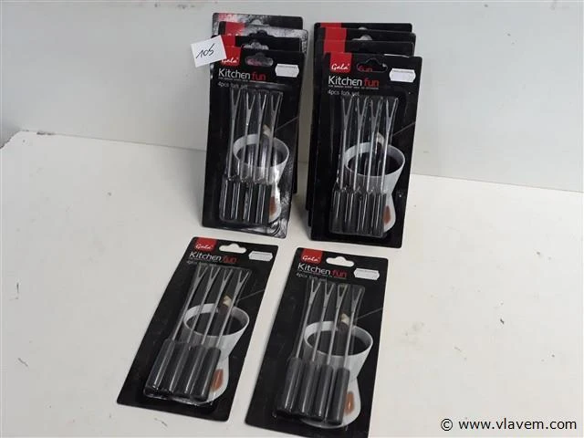 10 x fondeu vork 4 stuks - afbeelding 1 van  2