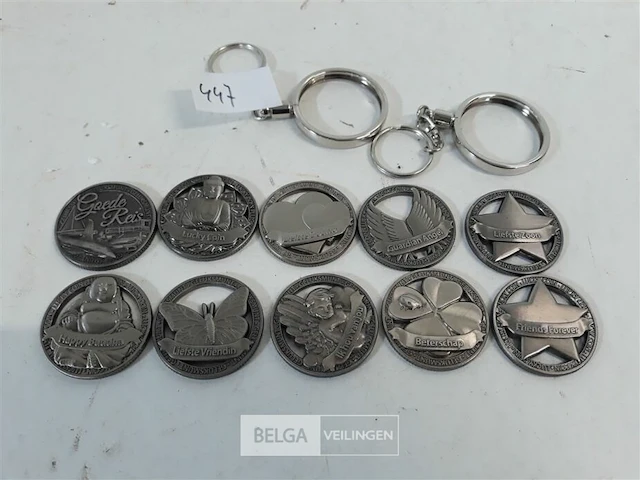 10 x geluksmunt + 2 x sleutelhanger - afbeelding 1 van  3