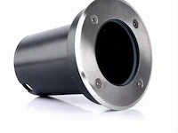 10 x grondspot rond gu10 – ip65 waterdicht – ø110 mm – metaal/pvc – buiten (sgd-02r) - afbeelding 2 van  4