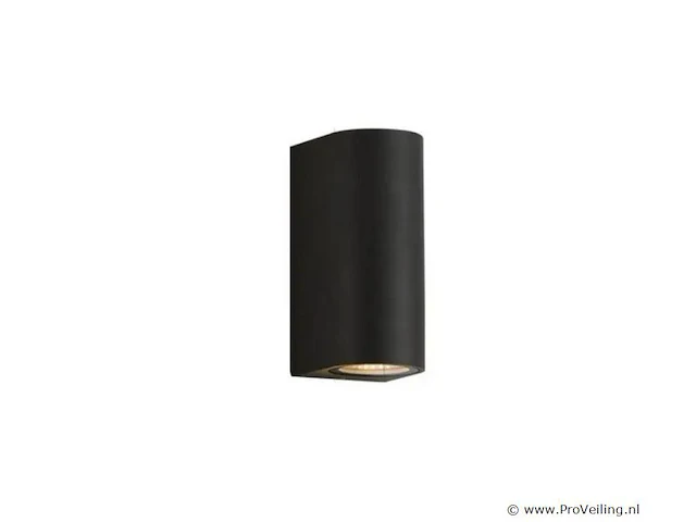 10 x gu10 dual flow buiten wandlamp – ip65 waterdicht – zwart - afbeelding 2 van  5