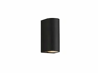 10 x gu10 dual flow buiten wandlamp – ip65 waterdicht – zwart - afbeelding 2 van  5