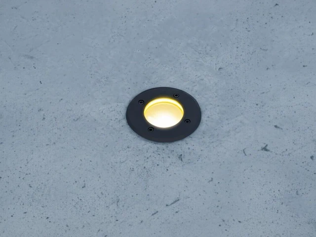10 x gu10 grondspot rond zand zwart - afbeelding 3 van  6