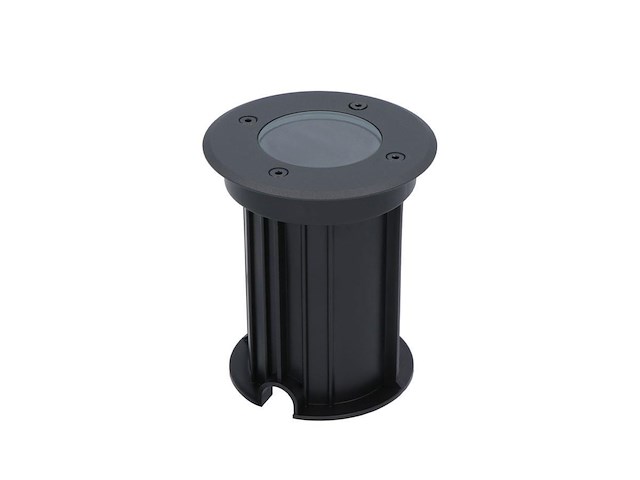 10 x gu10 grondspot rond zand zwart - afbeelding 3 van  6