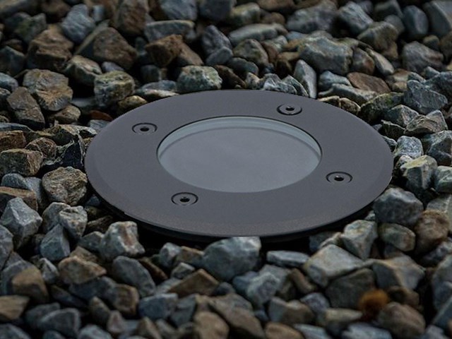 10 x gu10 grondspot rond zand zwart - afbeelding 4 van  6