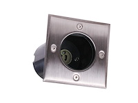 10 x gu10 grondspot vierkant satijn nickel - afbeelding 4 van  5