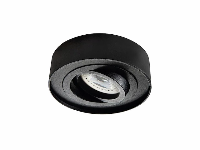 10 x gu10 inbouw armatuur zwart kantelbaar met lamphouder - afbeelding 1 van  7