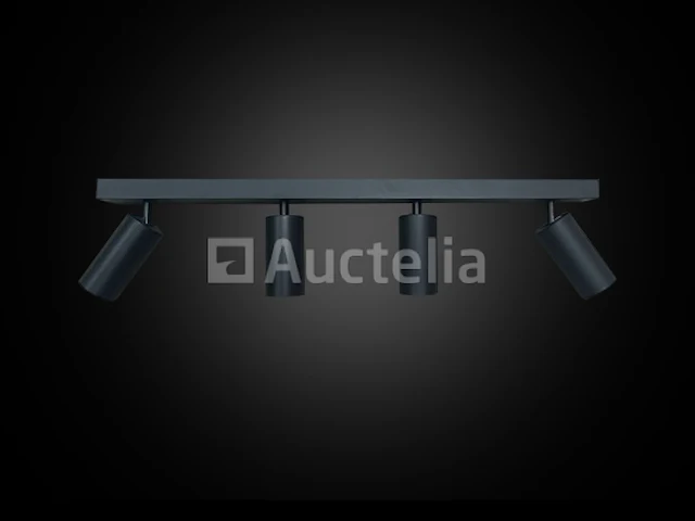 10 x gu10 opbouwarmatuur – 4 draaibare spots – zwart – aluminium – 350°/70° draaibaar – ip20 - afbeelding 3 van  5