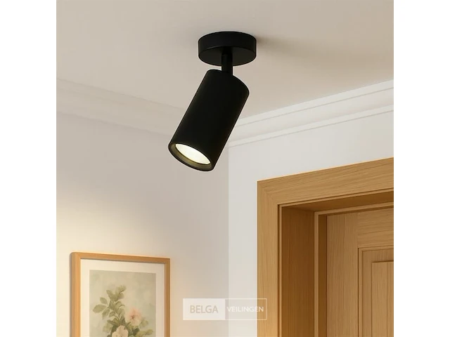 10 x gu10 opbouwarmatuur – draaibaar 350°/70° – ø55x110 mm – aluminium – ip20 – binnen - afbeelding 1 van  6