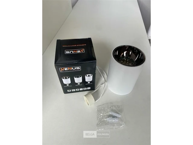 10 x gu10 opbouwframe - cilindrisch - rond - wit en bruin - afbeelding 5 van  5