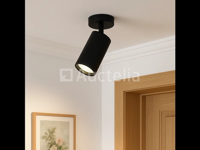 10 x gu10 opbouwspot – 350°/70° draaibaar – ø55x110 mm – aluminium – ip20 – binnen - afbeelding 1 van  5