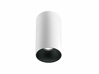 10 x gu10 opbouwspot armatuur cilinder zand wit en zwart - afbeelding 1 van  6
