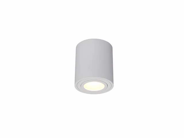 10 x gu10 opbouwspot armatuur cilinder zand wit kantelbaar 8,4cm - afbeelding 2 van  7