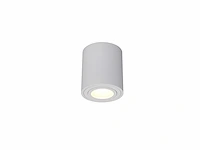 10 x gu10 opbouwspot armatuur cilinder zand wit kantelbaar 8,4cm - afbeelding 2 van  7