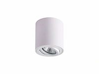 10 x gu10 opbouwspot armatuur cilinder zand wit kantelbaar 8,4cm - afbeelding 5 van  7