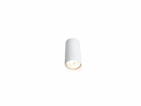 10 x gu10 opbouwspot armatuur dun cilinder zand wit - afbeelding 3 van  4