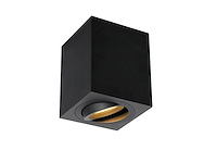 10 x gu10 opbouwspot armatuur rechthoekig zwart kantelbaar 8,4cm - afbeelding 2 van  3