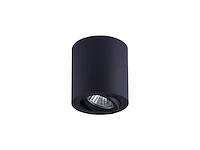 10 x gu10 opbouwspot armatuur zwart kantelbaar 8,4cm - afbeelding 5 van  6