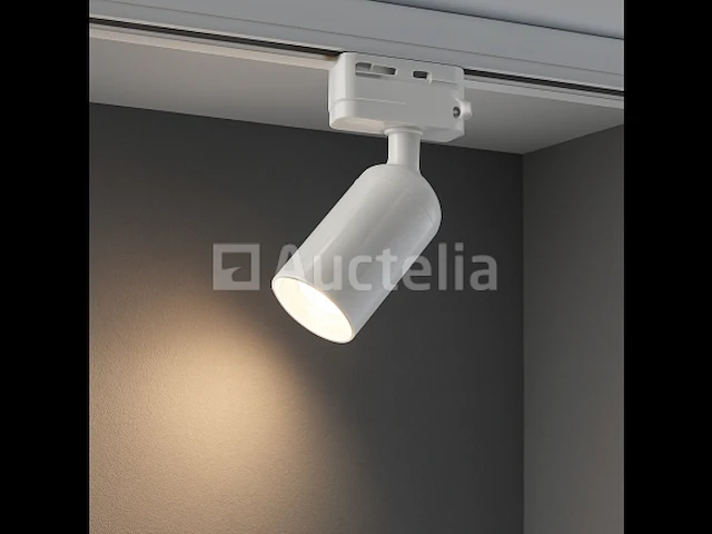 10 x gu10 verstelbare railspot – wit – enkelfasig – ø58x80x114 mm – ip20 - afbeelding 2 van  5