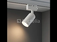 10 x gu10 verstelbare railspot – wit – enkelfasig – ø58x80x114 mm – ip20 - afbeelding 4 van  5
