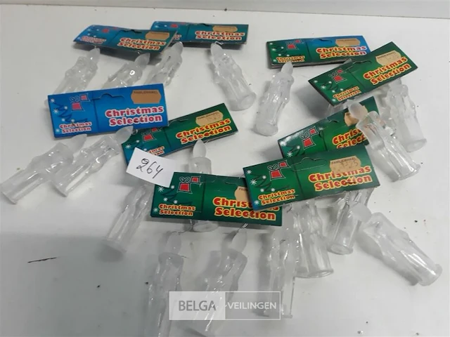 10 x hangdeco acryl kaars 2 stuks 8 cm - afbeelding 1 van  3