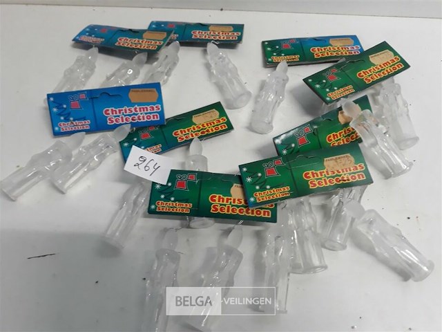 10 x hangdeco acryl kaars 2 stuks 8 cm - afbeelding 2 van  3