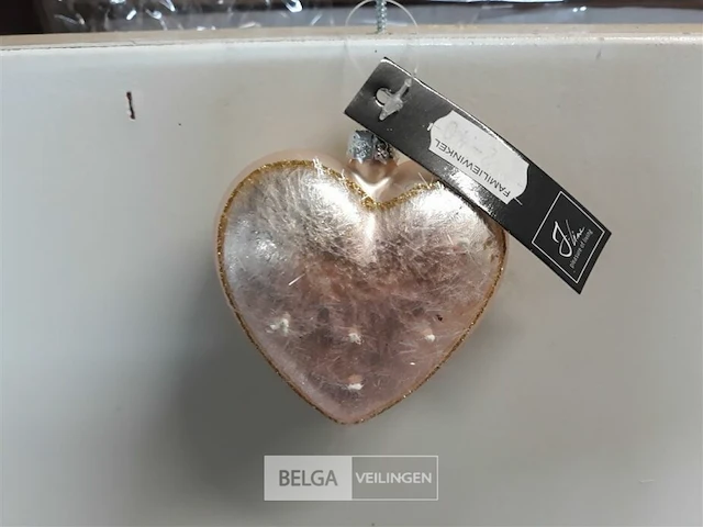 10 x hangdeco hartje +/-7 cm mix - afbeelding 3 van  3