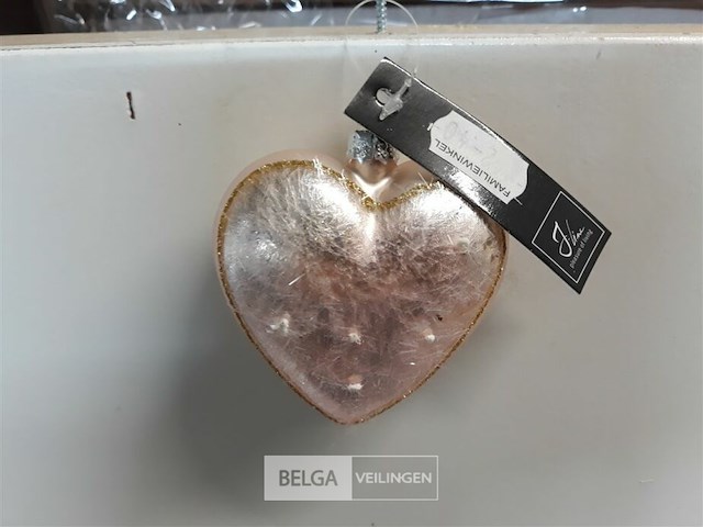 10 x hangdeco hartje +/-7 cm mix - afbeelding 3 van  3