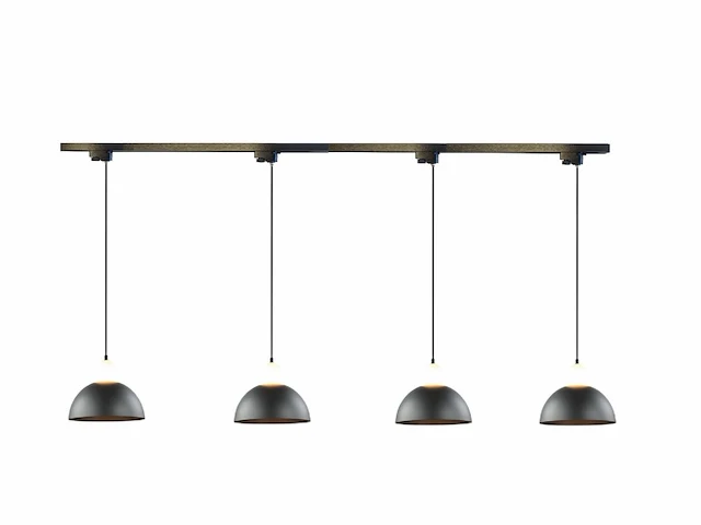 10 x hanglamp adapter voor 1 fase 2 draden railsystem zand zwart - afbeelding 4 van  4