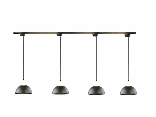 10 x hanglamp adapter voor 1 fase 2 draden railsystem zand zwart - afbeelding 4 van  4