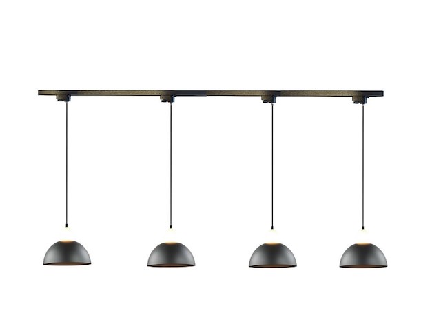 10 x hanglamp adapter voor 1 fase 2 draden railsystem zand zwart - afbeelding 4 van  4