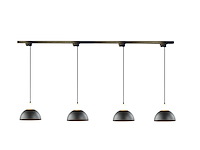 10 x hanglamp adapter voor 1 fase 2 draden railsystem zand zwart - afbeelding 4 van  4