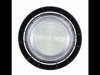 10 x highbay led slim 150w – 6500k koel wit – ufo ip65 waterdicht – 19.500 lm – zwart - afbeelding 4 van  5