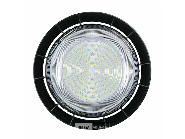 10 x highbay led slim 150w – 6500k koud wit – ufo ip65 waterdicht – 19.500 lm – zwart - afbeelding 5 van  6