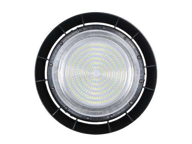 10 x highbay led slim 150w – 6500k koud wit – ufo ip65 waterdicht – 19.500 lm – zwart - afbeelding 4 van  5